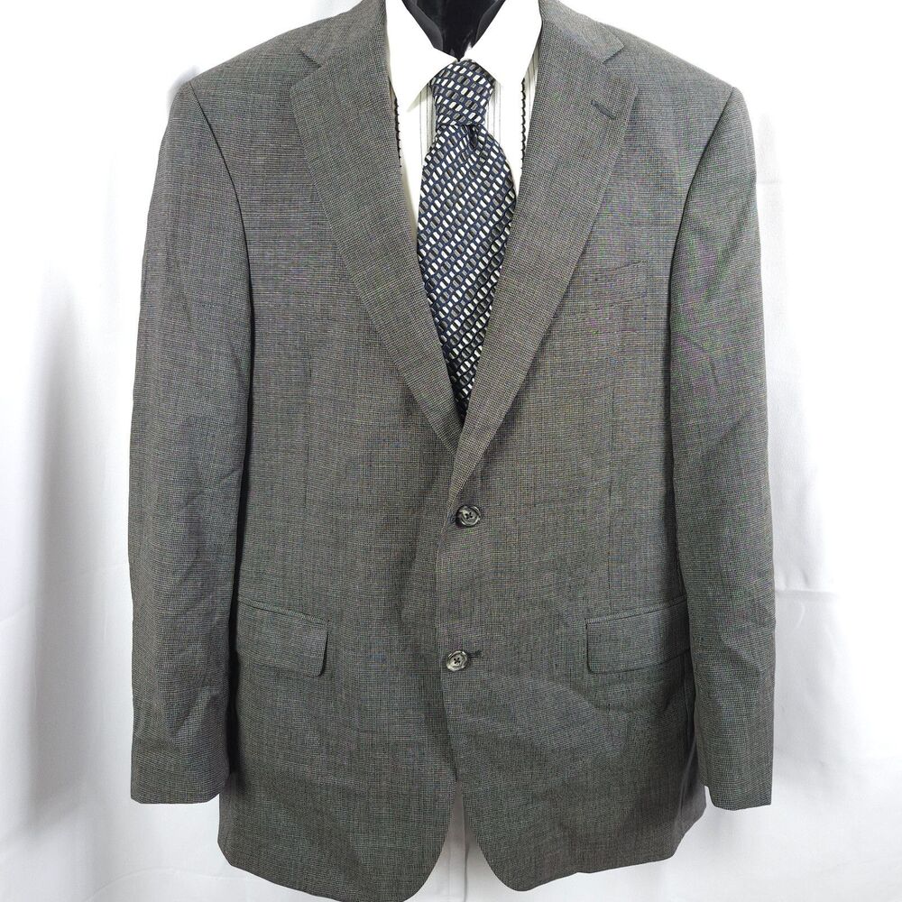 Hart Schaffner Marx Men's 41R Gray Wool Sport Coat Blazer - Picture 1 of 9